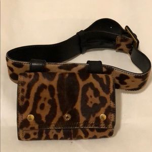 Yves Saint Laurent Leopard leather